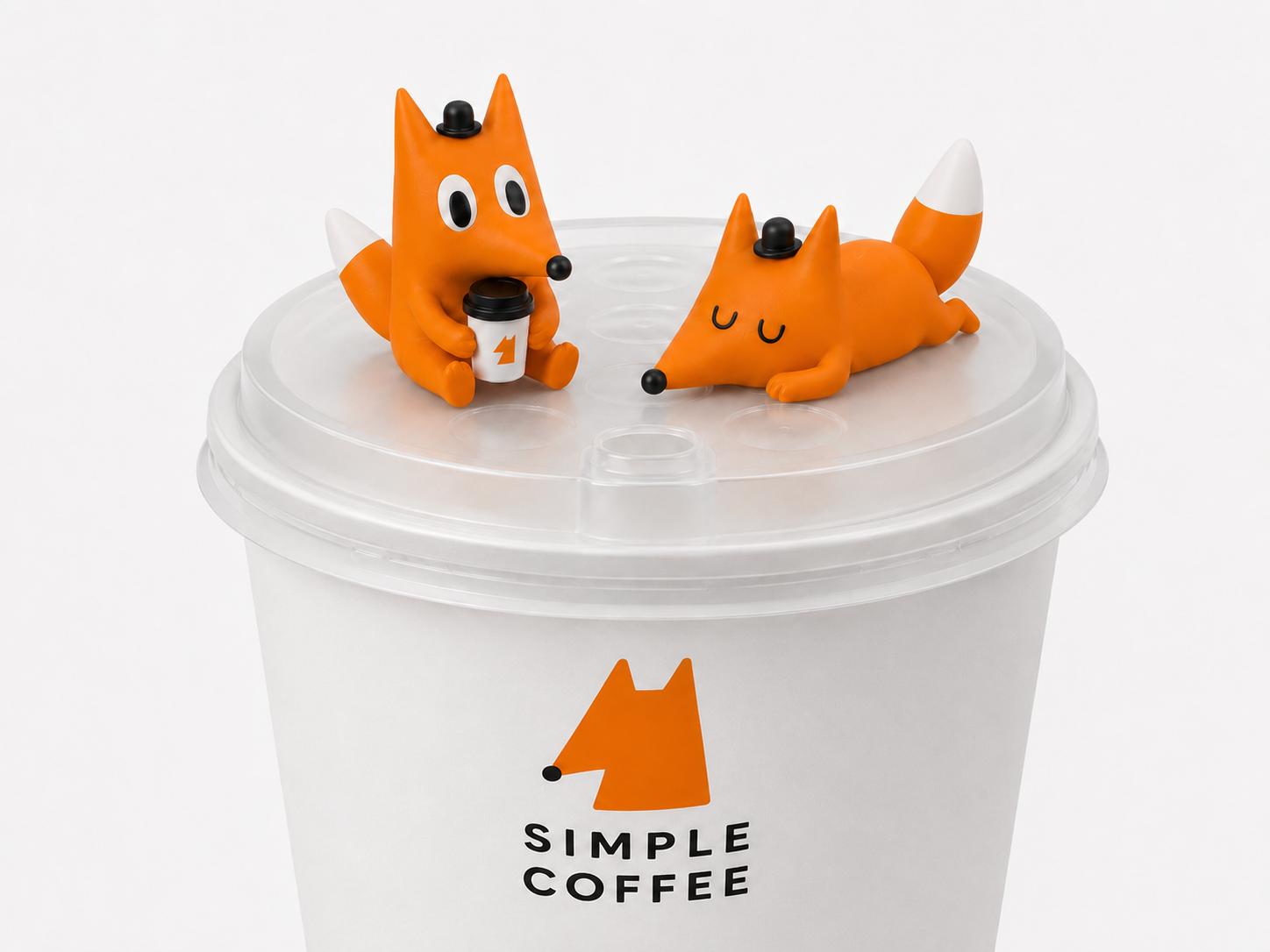 Фигурка в крышке кофе