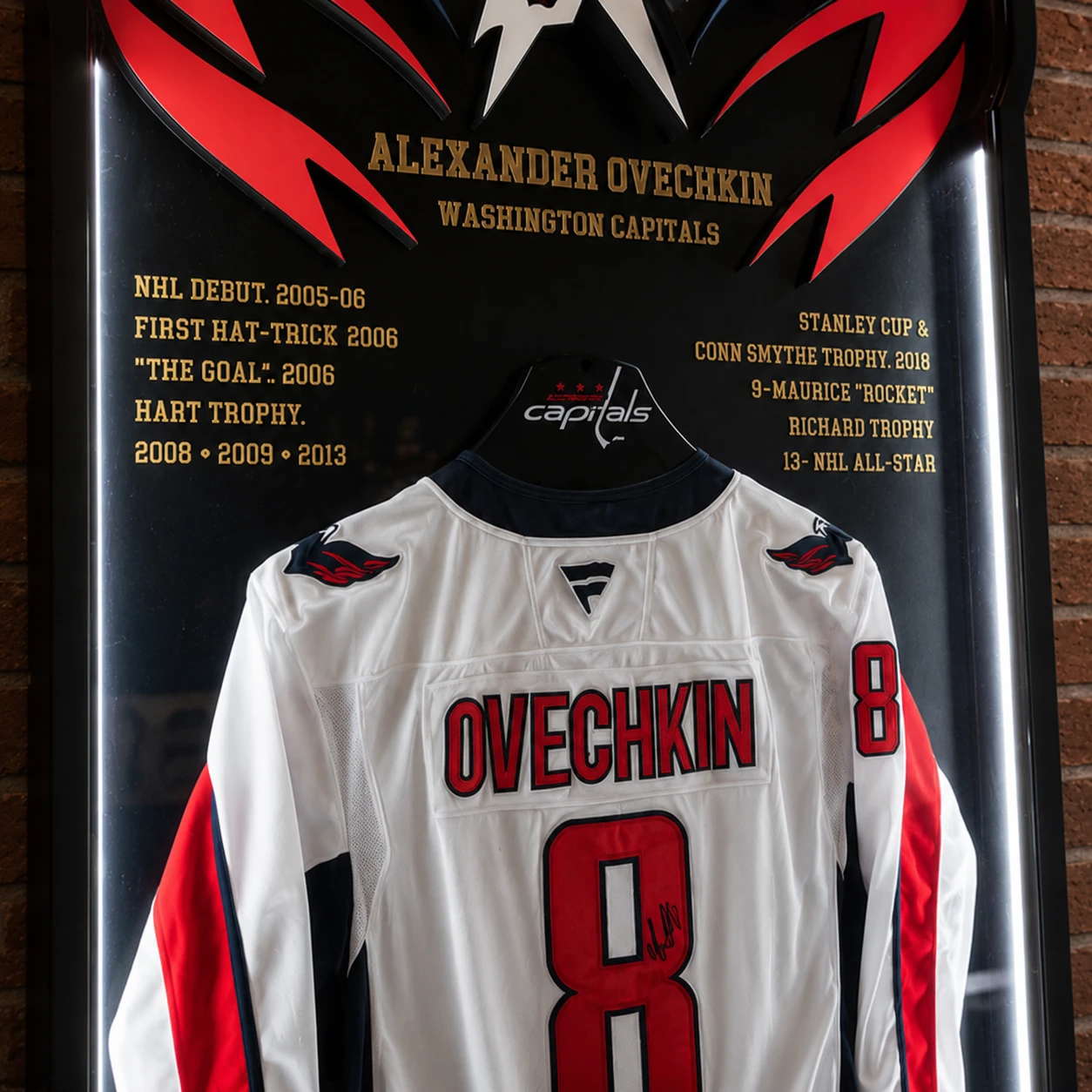 Ovechkin vitrina closeup